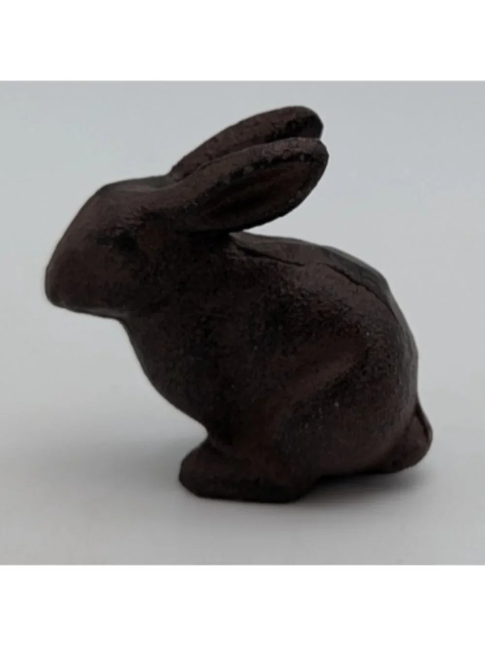 small cast iron metal bunny rabbit easter garden paperweight decor 2